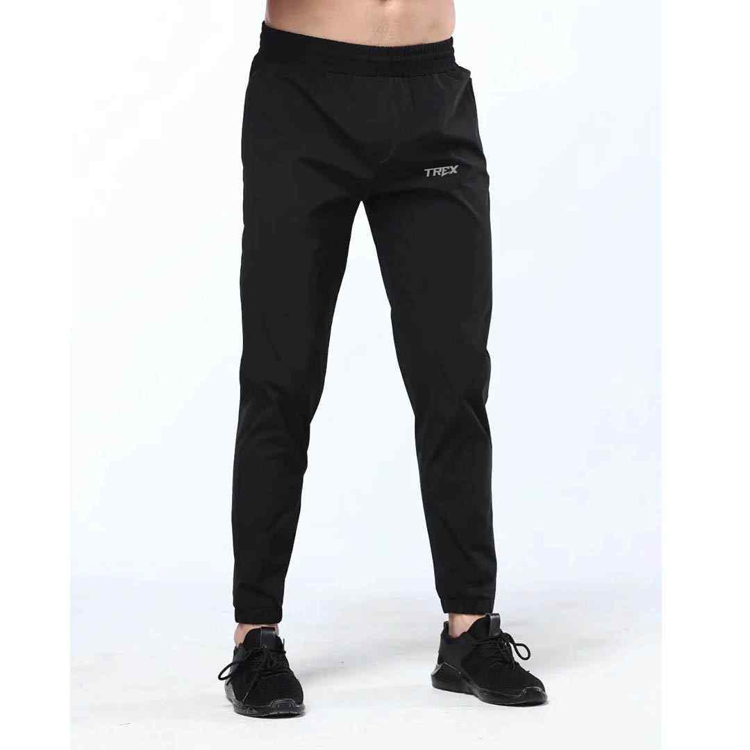 All Black Sports Trousers | Trex