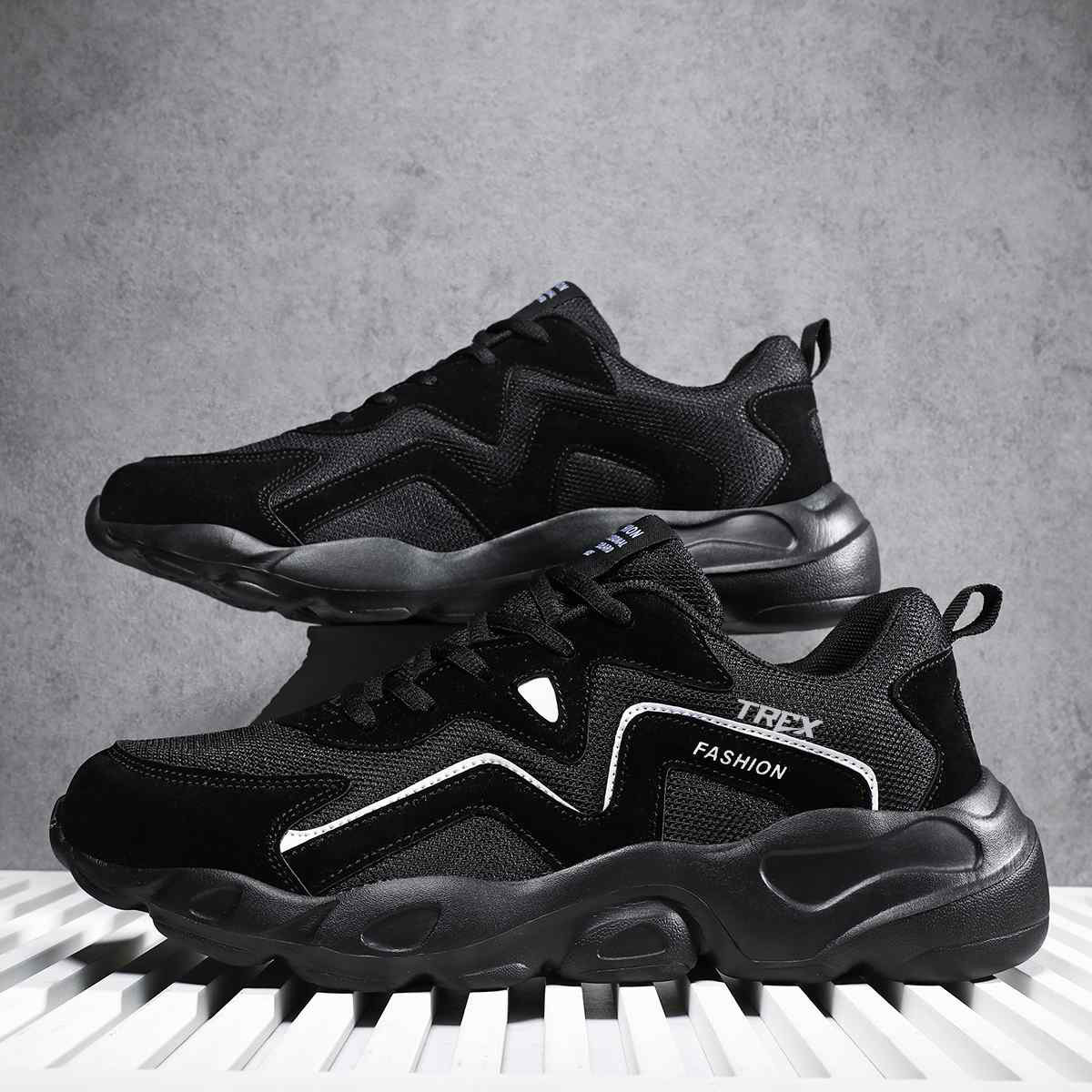 Combat Black Mens Sports Shoes | Trex